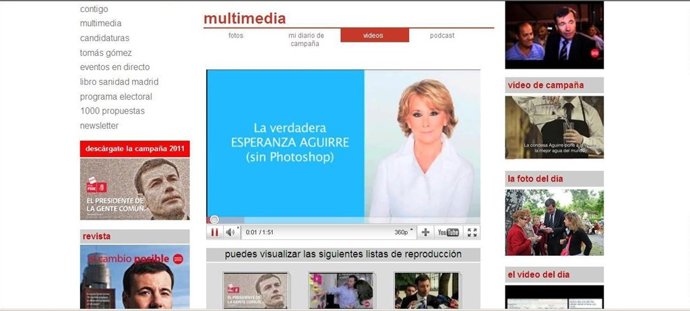Captura De Pantalla De La Web Del PSM