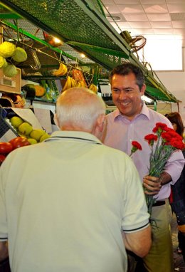 El Candidato Del PSOE, Juan Espadas, De Campaña En El Cerro Del Águilar