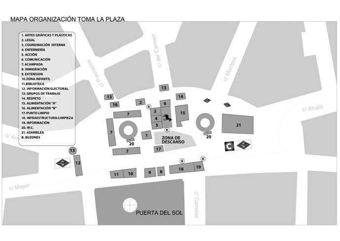 Plano De 'Acampada Sol'