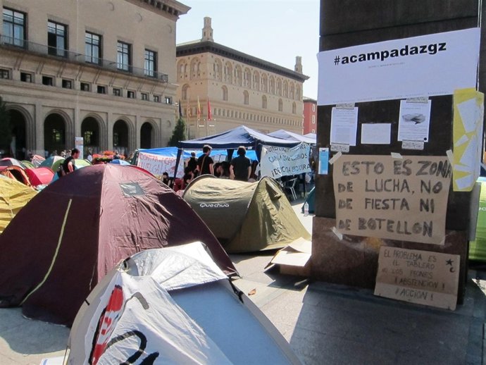 Acampada Zaragoza 15M, El 20 De Mayo