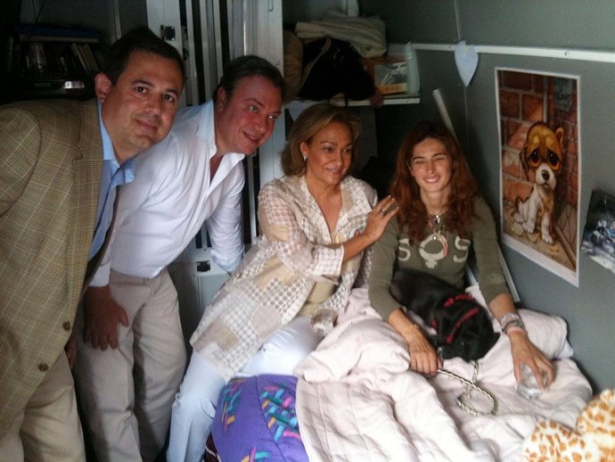 Visita Del PP A La Activista De Getafe