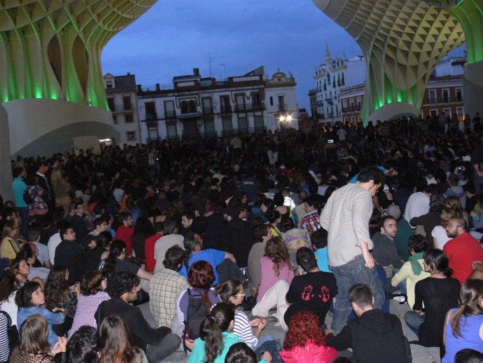 Instantánea De La Concentración De Sevilla.