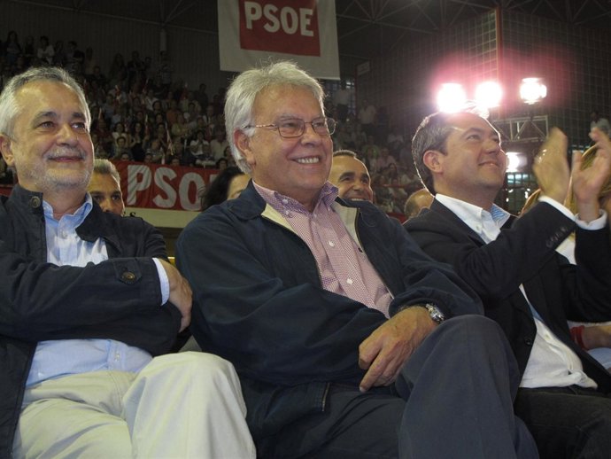 Griñán En El Cierre De Campaña Con Felipe Y Espadas.