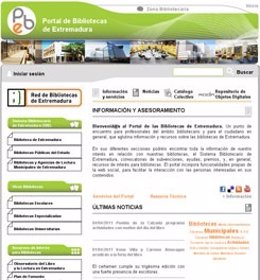 Portal Web De La Red De Bibliotecas De Extremadura