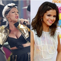 Montaje Pink Y Selena Gomez