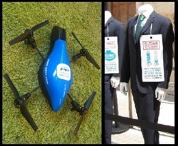 Cuadricóptero Del PP Y Trajes De La Exposición Del PSPV