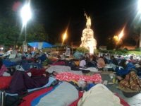 Unas 400 personas pernoctan en Palma pese a la prohibición de la Junta Electoral de cualquier concentración