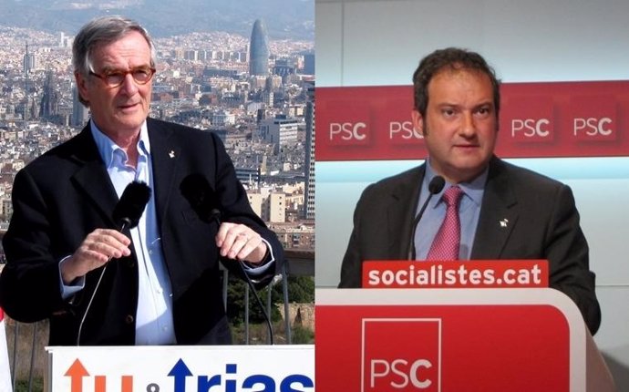 Xavier Trias (Ciu) Y Jordi Hereu (PSC)