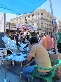 La Acampada De Zaragoza Emite En Radio