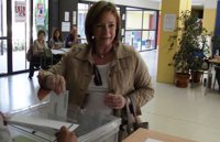 Marga Sanz pide a la gente que "sea responsable" y ejerza su derecho al voto