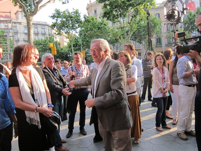 Xavier Trias Llega Al Hotel Majestic