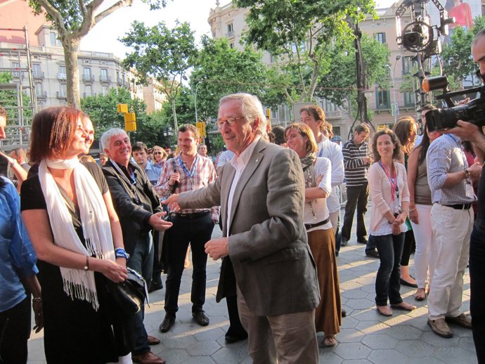 Xavier Trias Llega Al Hotel Majestic