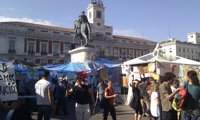 El movimiento Acampada Sol no valora la jornada electoral porque asegura que los partidos no les "representan"