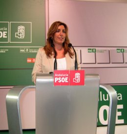 Susana Díaz, Esta Noche En La Sede Del PSOE