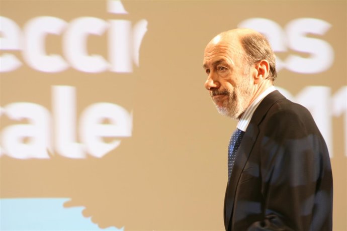 Rubalcaba Tras Ofrecer Datos De Las Elecciones Municipales El 22M