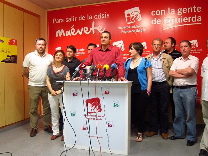 Comparecencia Del Coordinador Regional De IU-Verdes, José Antonio Pujante