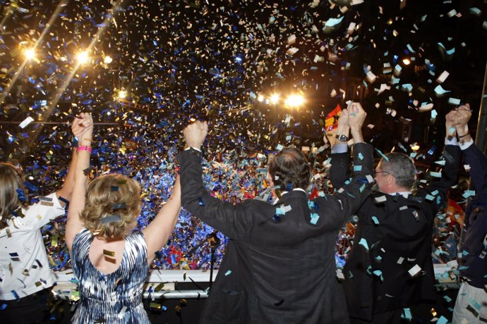 Celebración Del PP De Madrid En Génova Por Los Resultados Electorales
