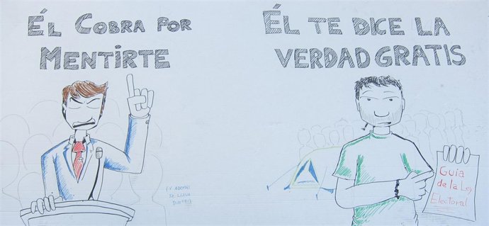 Cartel Elaborado Por Los 'Indignados' Del 15M