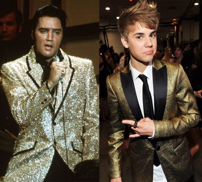 Montaje De Justin Bieber Y Elvis Presley