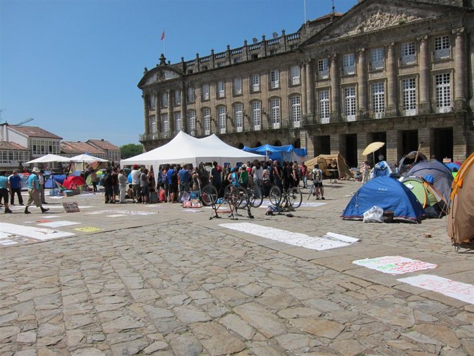 Acampada Obradoiro Democracia Real Ya