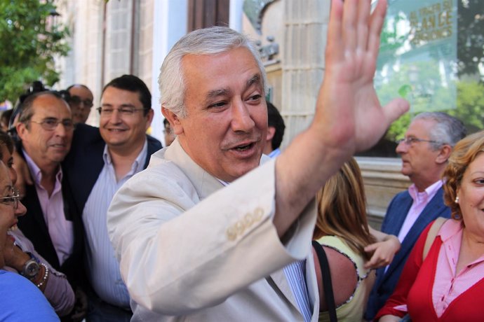 Arenas, Durante Su Visita  A Jerez De La Frontera (Cádiz)