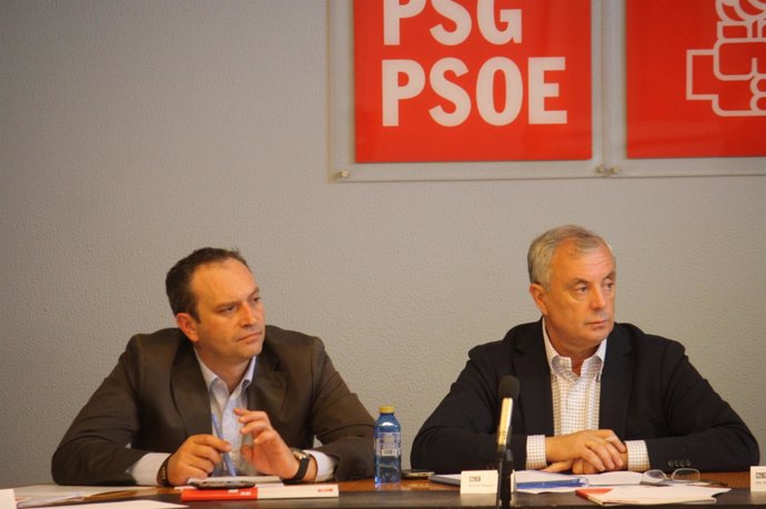 Pachi Vázquez Junto Con El Secretario De Organización Del Psdeg, Pablo García