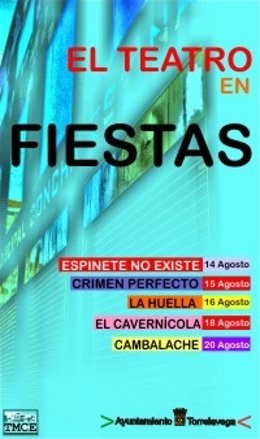 Cartel De El Teatro En Fiestas