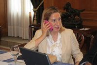 Ana Pastor (PP) dice que el resultado electoral es "muy bueno para el futuro de Asturias"