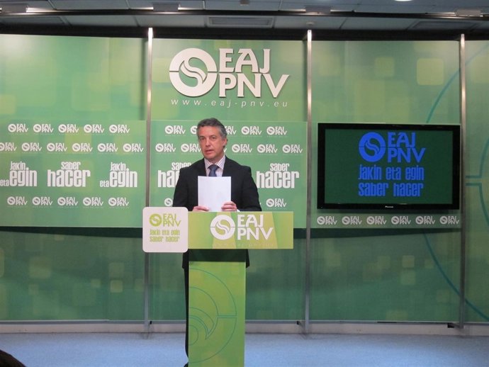 Iñigo Urkullu, Presidente Del EBB Del PNV