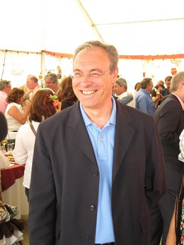 Juan Pablo Durán En La Caseta Del PSOE En La Feria De Córdoba