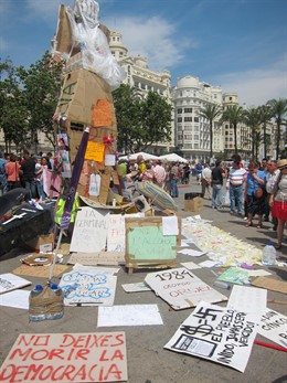 Acampada Del Movimiento Del 15M En Valencia