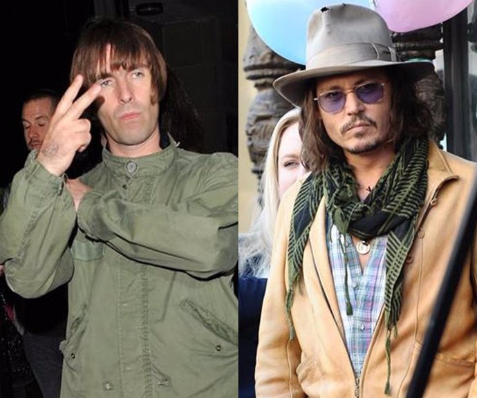 Liam Gallagher Y Johnny Depp