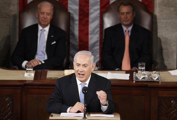 Benjamin Netanyahu Ante El Congreso De EEUU