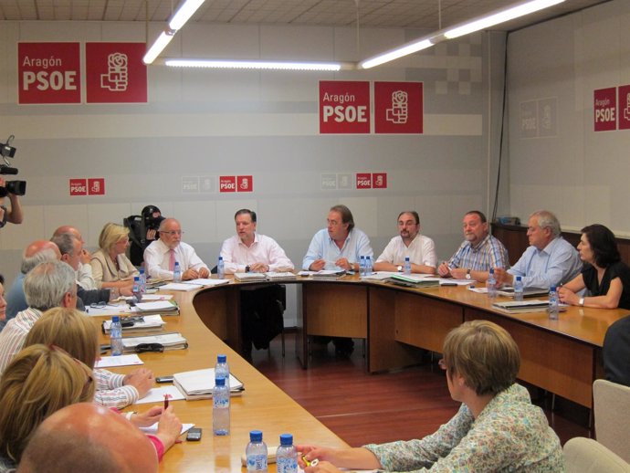 Reunión De La Ejecutiva Del PSOE-Aragón