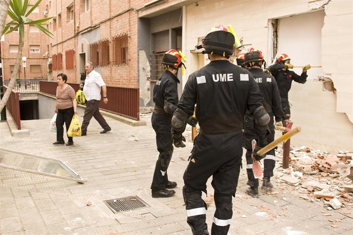 Militares De La UME En Lorca Tras Los Terremotos