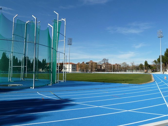 Pista de atletismo patra practicar deporte