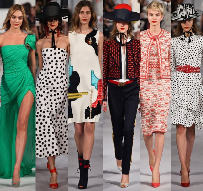 Montaje De La Nueva Colección De Oscar De La Renta En Nueva York