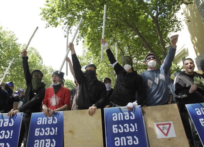 Manifestantes En Georgia