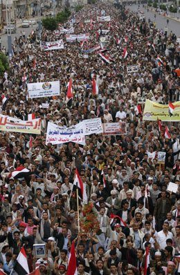 Manifestación En Saná (Yemen)