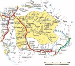 Mapa De Cabezón De Liébana. 