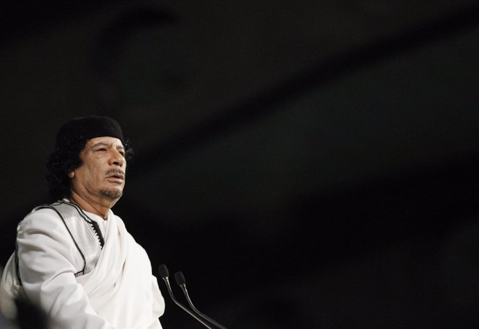 Líder libio, Muamar Gadafi