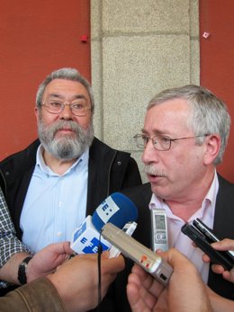 Toxo y Méndez en acto de apoyo a Garzón