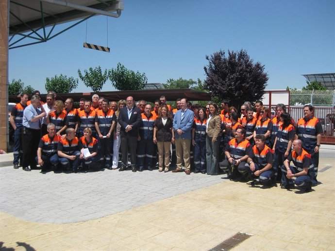 Los serenos de Murcia acompañados por concejales del Ayuntamiento