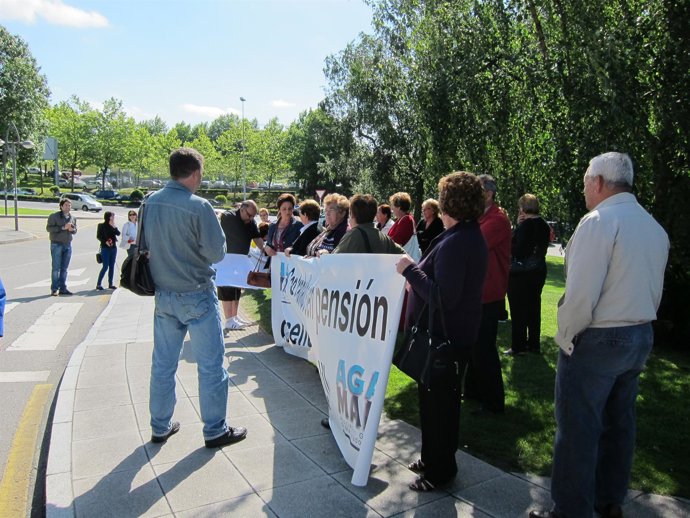 Protesta De Mariscadoras Frente A La Xunta