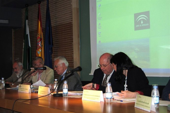 Joaquín Castillo Y Juan Paniagua Presiden Comisión  Desembalse Del Guadalquivir