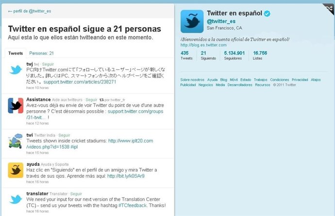 Imagen De Tuits De Las Cuentas Que Sigue Twitter España 