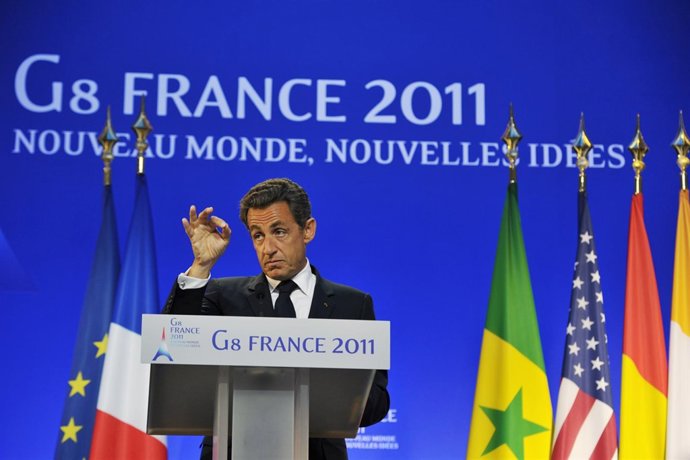 Sarkozy En La Cumbre Del G-8 En Francia