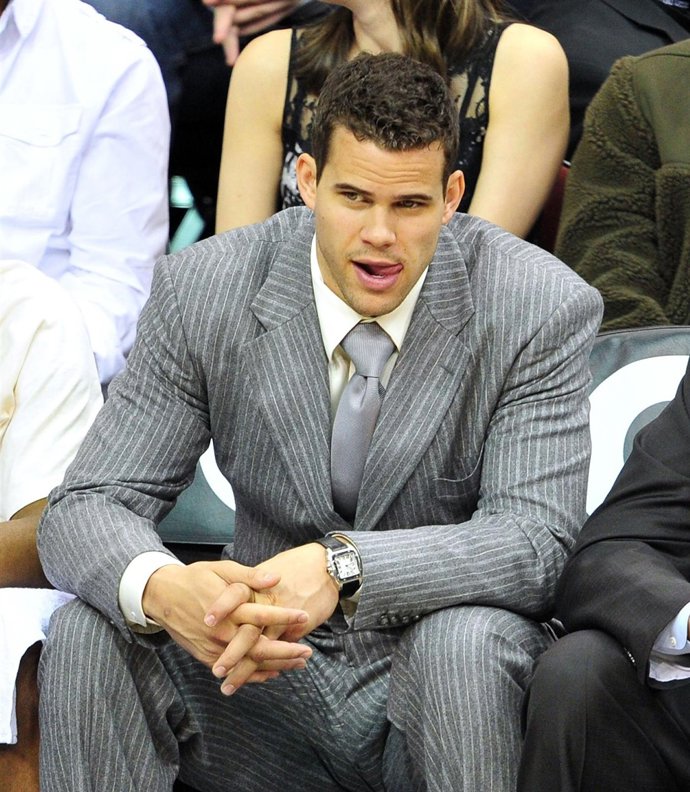 Kris Humphries, Prometido De Kim Kardashian, Durante Un Partido De Baloncesto 