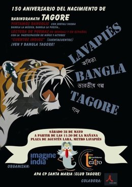 Cartel Del Festival 'Lavapiés Bangla Tagore'