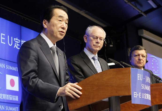 Naoto Kan, Herman Van Rompuy Y José Manuel Durao Barroso